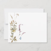 Elegantes Wappen Monogram Response-UAWG RSVP Karte (Rückseite)