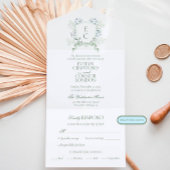 Elegantes Wappen UAWG Entree All In One Einladung