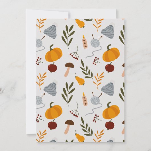 Elegantes warmes, gemütliches Brautparty Dankeskarte (Rückseite)