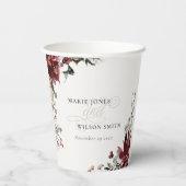 Elegantes, warmes Winterfestival in Dusky Pappbecher (Rückseite)