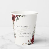 Elegantes, warmes Winterfestival in Dusky Pappbecher (Vorderseite)