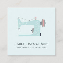 ELEGANTES WASSER AQUA BLAU PINK SEWMASCHINE TAILOR