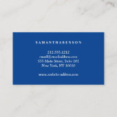 Elegantes Wasser-Farblogo-Zen-Yoga-heilende Visitenkarte (Rückseite)