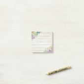 Elegantes Wasser Sukkulente Pflanze Rustikales Hol Post-it Klebezettel (Auf Schreibtisch)