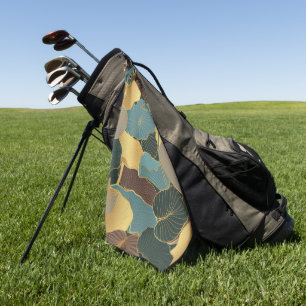 Elegantes Wasserfarben-Blumen-Dekor auffällig Golfhandtuch
