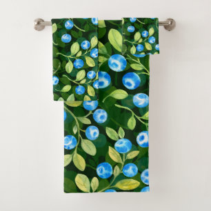 Elegantes Wasserfarben-Blumen-Dekor-Augenfänger Badhandtuch Set