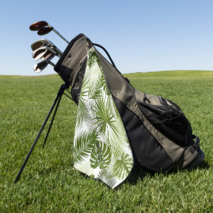 Elegantes Wasserfarben-Blumen-Dekor-Augenfänger Golfhandtuch