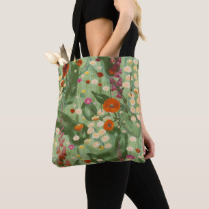 Elegantes Wasserfarben-Blumen-Frühlings-Wildblumen Tasche