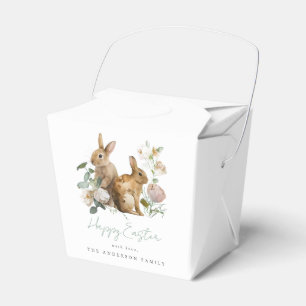 Elegantes Wasserfarben-Blumen-Ostern Geschenkschachtel