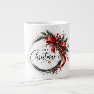 Elegantes Wasserfarben-Blumenbouquet Vintage Flora Jumbo-Tasse