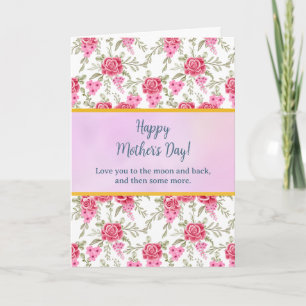 Elegantes Wasserfarben-Blumenmotiv zum glücklichen Einladung