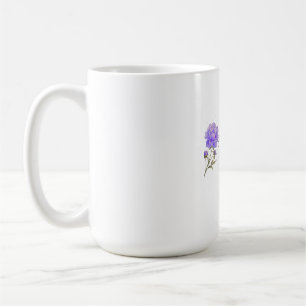 Elegantes Wasserfarben-Lila-Pfingstrose Alles Gute Kaffeetasse