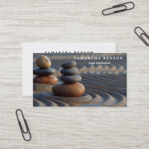 Elegantes Wasserfarben-Logo Zen Yoga Heilung Gesun Visitenkarte