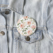 Elegantes Wasserfarben-Torten und Rose Blumenmuste Button (Beispiel)