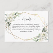 Elegantes Wasserfarbendrost, blaue Foliage Details Begleitkarte (Vorderseite)