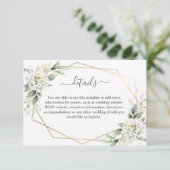 Elegantes Wasserfarbendrost, blaue Foliage Details Begleitkarte (Stehend Vorderseite)