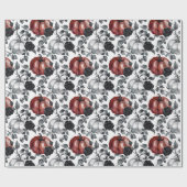 Elegantes WasserfarbenHalloween Geschenkpapier (Flach)