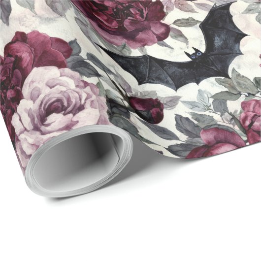Elegantes WasserfarbenHalloween Geschenkpapier (Rolleneckpunkt)