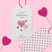 Elegantes Wasserfarbenherz, Valentinstag Geschenkanhänger