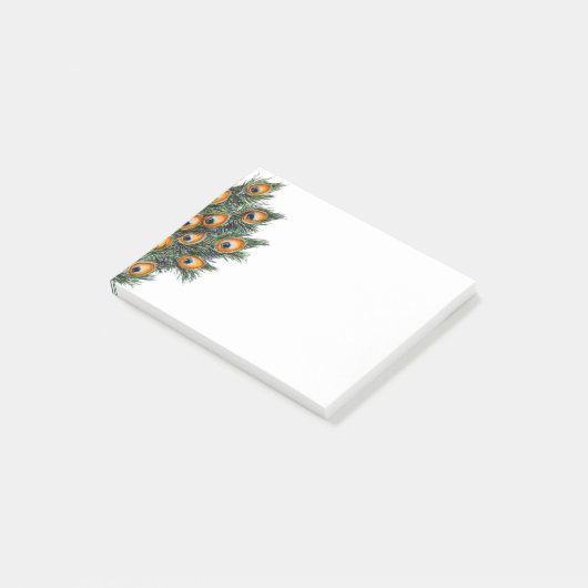 Elegantes Wasserfarbenparadies Post-it Klebezettel (angewinkelt)