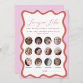 Elegantes Wasserfarbenspiel - Einladung zum Spiel (Vorne/Hinten)