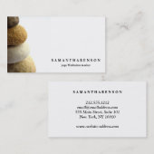 Elegantes Wasserfarblogo Zen-Yoga-Heilung Visitenkarte (Vorne/Hinten)