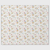 Elegantes Wasserfarbmuster im Herbst Geschenkpapier (Flach)