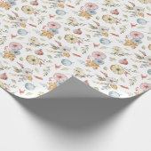 Elegantes Wasserfarbmuster im Herbst Geschenkpapier (Ecke)