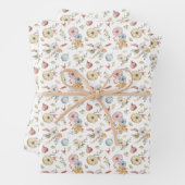 Elegantes Wasserfarbmuster im Herbst Geschenkpapier Set (Beispiel)