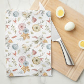 Elegantes Wasserfarbmuster im Herbst Geschirrtuch (Viertel Falte)