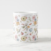 Elegantes Wasserfarbmuster im Herbst Jumbo-Tasse (Vorderseite)