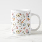 Elegantes Wasserfarbmuster im Herbst Jumbo-Tasse (Rechts)