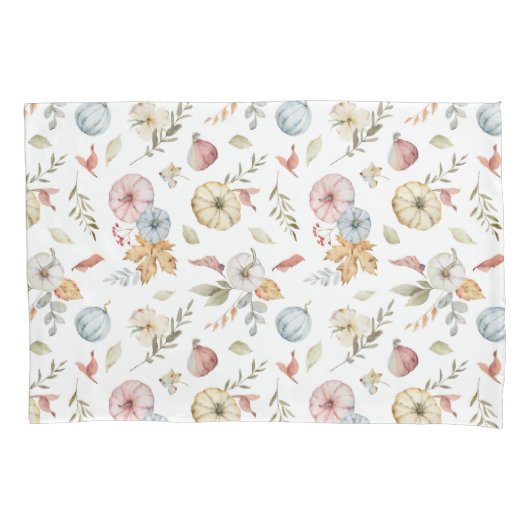 Elegantes Wasserfarbmuster im Herbst Kissenbezug (Vorderseite)