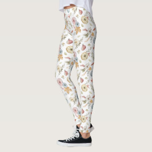 Elegantes Wasserfarbmuster im Herbst Leggings