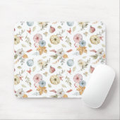 Elegantes Wasserfarbmuster im Herbst Mousepad (Mit Mouse)