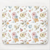 Elegantes Wasserfarbmuster im Herbst Mousepad (Vorne)