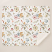Elegantes Wasserfarbmuster im Herbst Sherpadecke (Vorderseite (Horizontal))