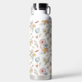 Elegantes Wasserfarbmuster im Herbst Trinkflasche (Vorderseite)