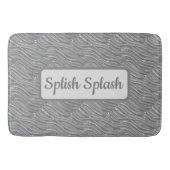 Elegantes Wassermuster Bath Mat Badematte (Vorderseite)