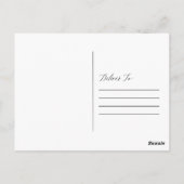 Elegantes Watercolor Abschluss Foto Vielen Dank Postkarte (Rückseite)