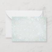 Elegantes Watercolor Baby Es ist kalt außerhalb Ba Mitteilungskarte (Rückseite)