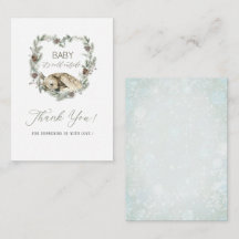 Elegantes Watercolor Baby Es ist kalt außerhalb Ba