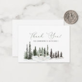 Elegantes Watercolor Baby Es ist kalt außerhalb Ba Mitteilungskarte (Vorderseite/Rückseite Beispiel)