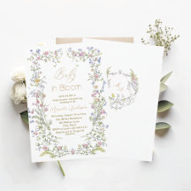 Elegantes Watercolor Baby in Blooom Pink Blume B