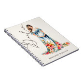 Elegantes Watercolor Birth & Postpartum Doula Notizblock (Rechte Seite)