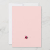 Elegantes Watercolor-Blume-Brautparty Einladung (Rückseite)