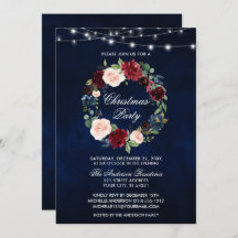 Elegantes Watercolor Blumen Weihnachtsgebäck Party