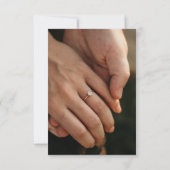 Elegantes Watercolor Burgund & Gold Save the Date (Rückseite)