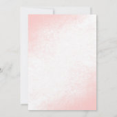 Elegantes Watercolor Cake and Blume Brautparty Einladung (Rückseite)