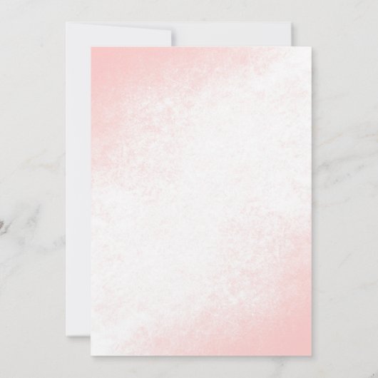 Elegantes Watercolor Cake and Blume Brautparty Einladung (Rückseite)